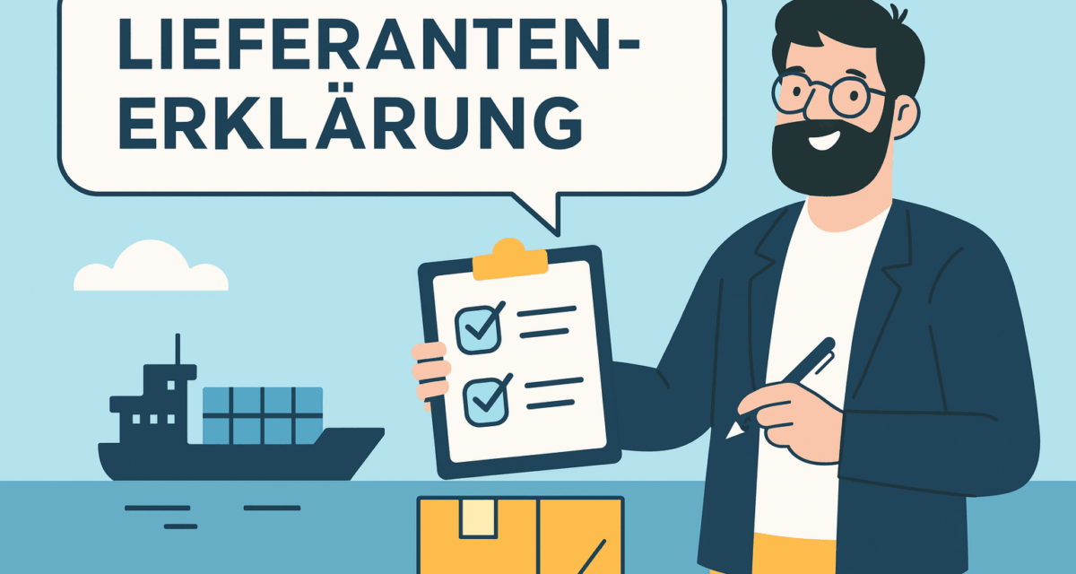 Lieferantenerklärung